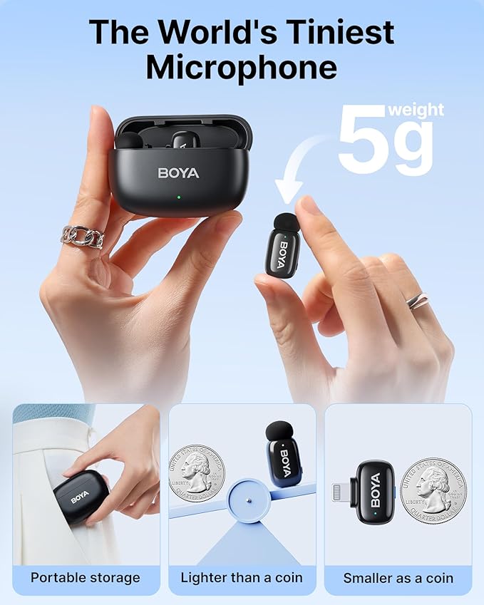 BOYA mini Wireless Microphone for iPhone/Android/PC/Tablets - Image 2