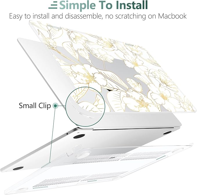 TWOLSKOO Compatible with M4 MacBook Air 15 inch Case 2025-2023 Released Model - Image 3