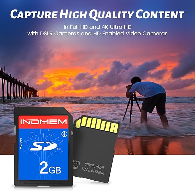 INDMEM 2GB SD Card, 10 Packs Class 4 2GB Flash Memory Card MLC Standard Secure - Image 4