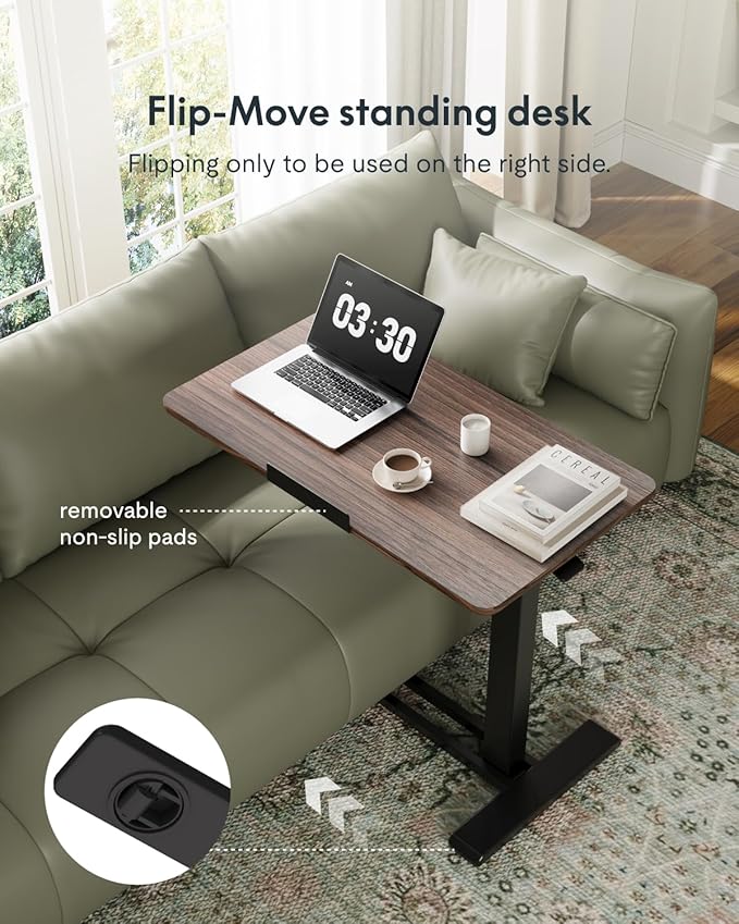FLEXISPOT H7 PRO Mobile Standing Desk Adjustable Overbed Table Pneumatic - Image 6