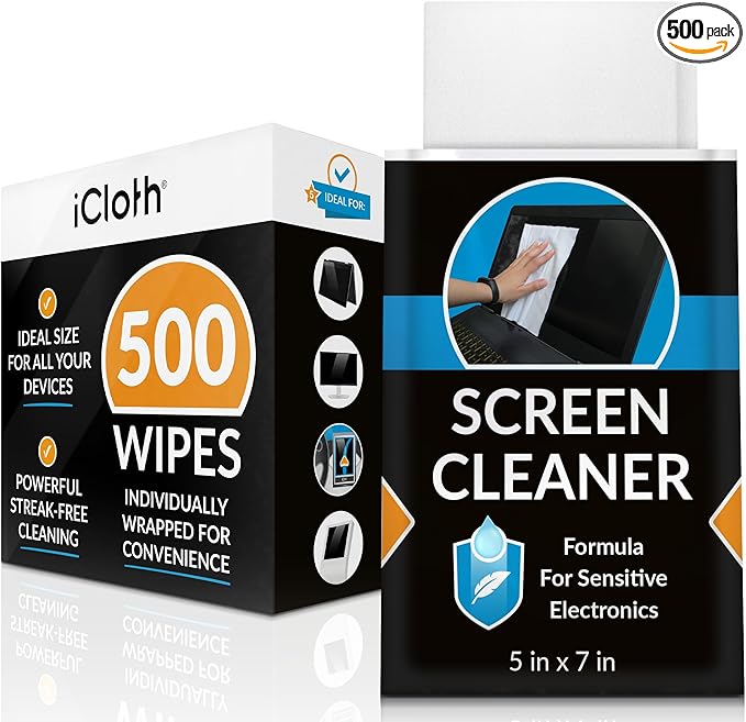 iCloth Large Screen Cleaning Wipes by iCloth