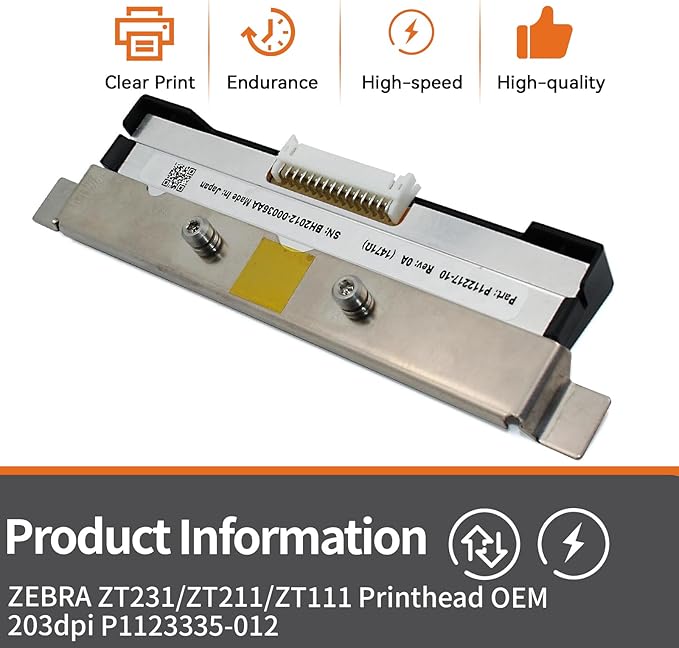 P1123335-012 New Printhead for Zebra ZT231 ZT211 ZT111 Thermal Industrial - Image 3