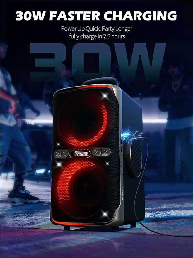 Party Bluetooth Speaker - 240W Peak Loud Speaker - Image 6