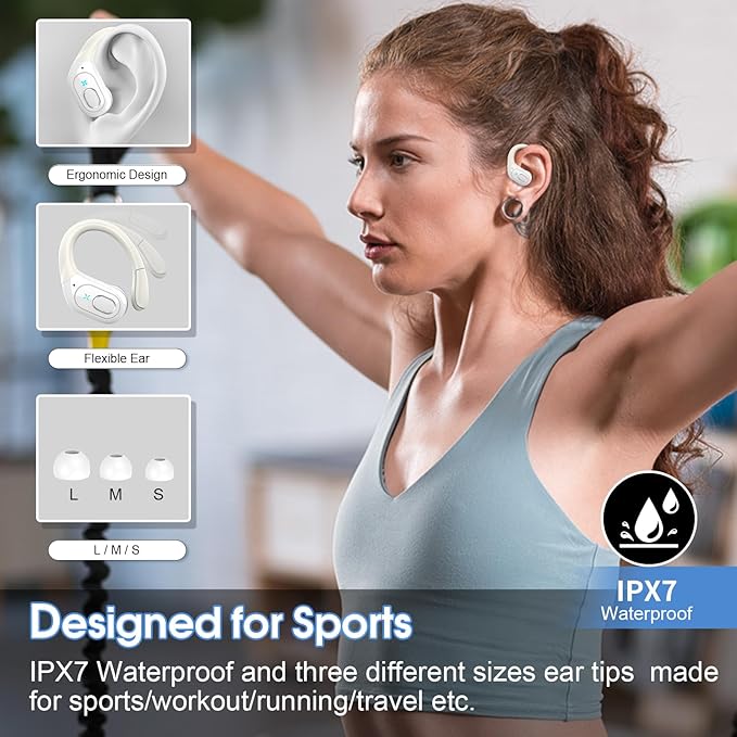 Wireless Earbuds 75hrs Bluetooth 5.4 Headphone Sport, 2025 Bluetooth Earbuds - Image 3