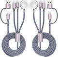 2Pack Upgraded 3 in 2 USB C Cable by ChargeBeyondPowerWithin