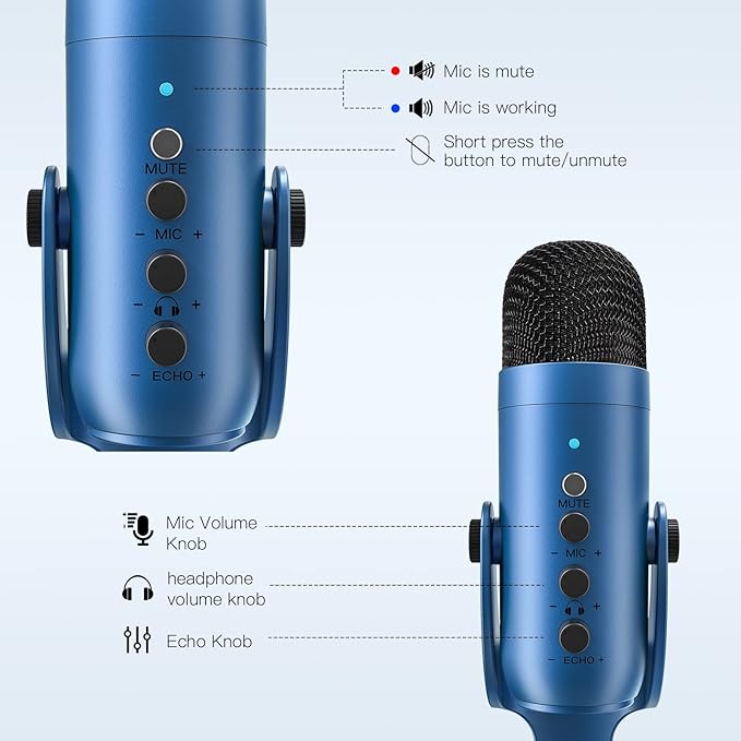 ZealSound USB Microphone, Condenser Gaming Mic - Image 5