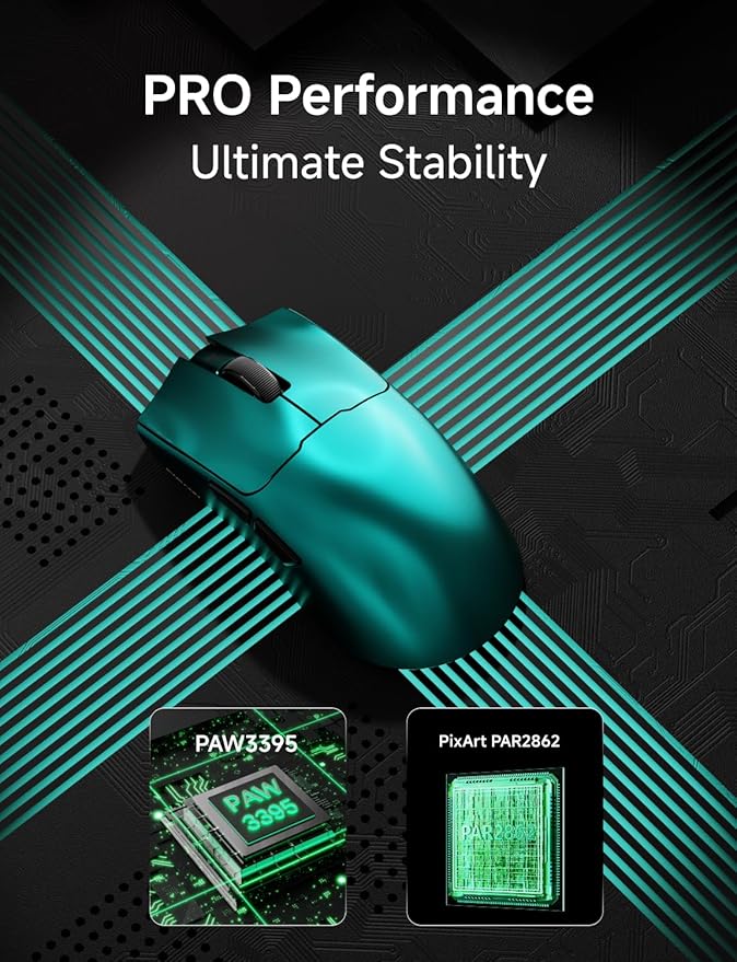 S9 Max Wireless Gaming Mouse, 59G Ergonomic Computer Mouse, Triple Modes - Image 4
