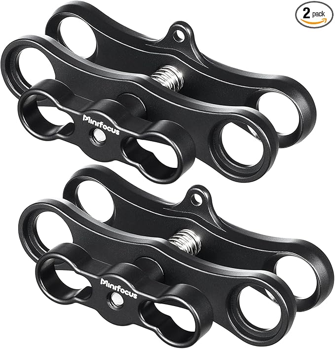 MINIFOCUS 1" Long Ball Clamp Dual Holder Mount by MINIFOCUS