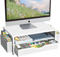 Desk Organizer and Accessories, Computer Monitor Stand Riser by Spacrea