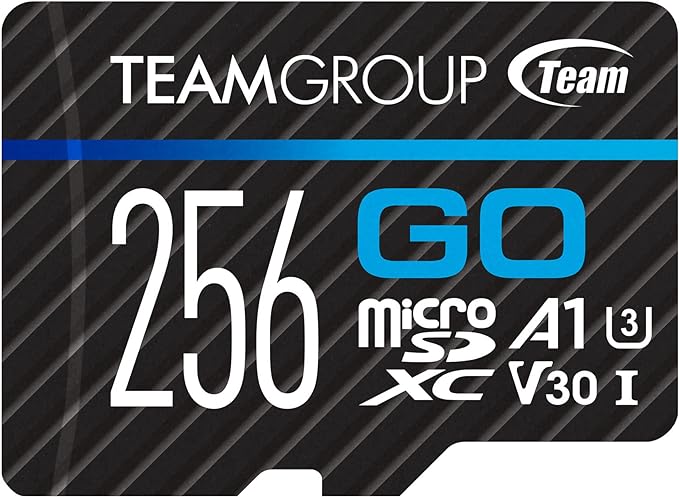TEAMGROUP GO Card 256GB Micro SDXC UHS-I U3 V30 4K by TEAMGROUP