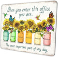 Sunflower and Butterfly Mouse pad Personalized Inspirational Designs Computer by Shalysong