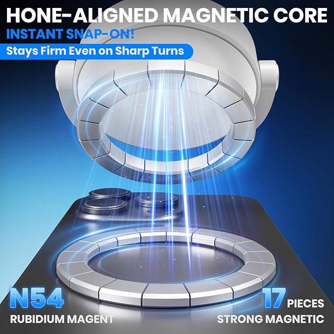 Upgraded 360° Adjustable Vacuum Magnetic Phone Holder, Vacuum Magnetic Suction - Image 3