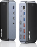 USB C Docking Station Triple Monitor, Raycue 15 IN1 MacBook Pro Docking Station by RayCue