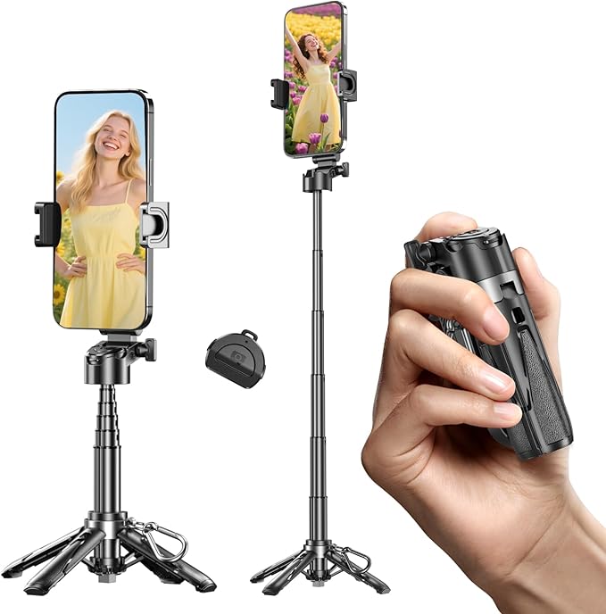 Mini Selfie Stick, Pocket Size Extendable Phone Holder - Image 8