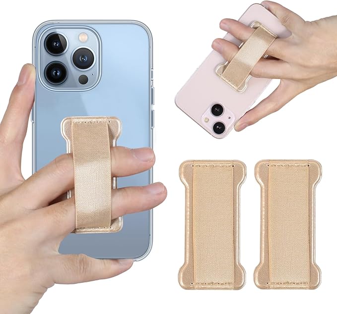 Phone Grip Holder for Hand, Universal Finger Strap Phone Holder, Finger Selfie by WUOJI