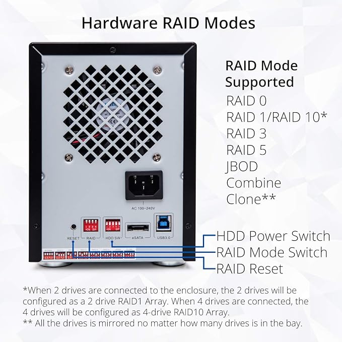 Syba 5 Bay Tool Less Tray Hot Swappable 2.5" 3.5" SATA III RAID HDD External - Image 5