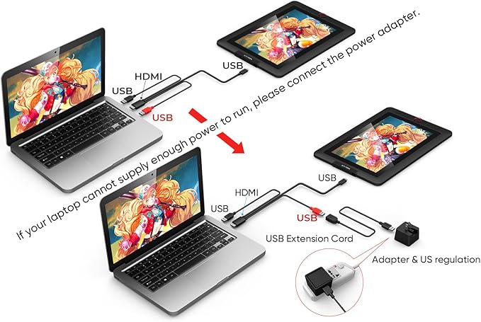 XPPen Drawing Tablet with Screen Full-Laminated Graphics Drawing Monitor - Image 4