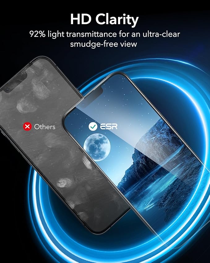 ESR 3 Pack for iPhone 16e/ iPhone 14/ iPhone 13/13 Pro Privacy Screen Protector - Image 8