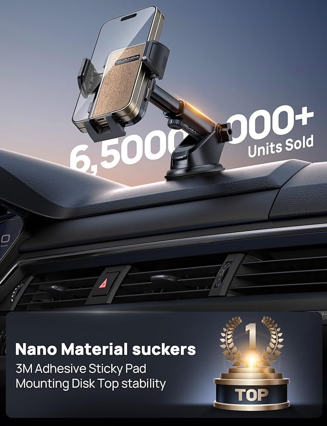 Dashboard Phone Holders for Your Car Car Cell Phone Holder, Non-Slip Silicone - Image 2