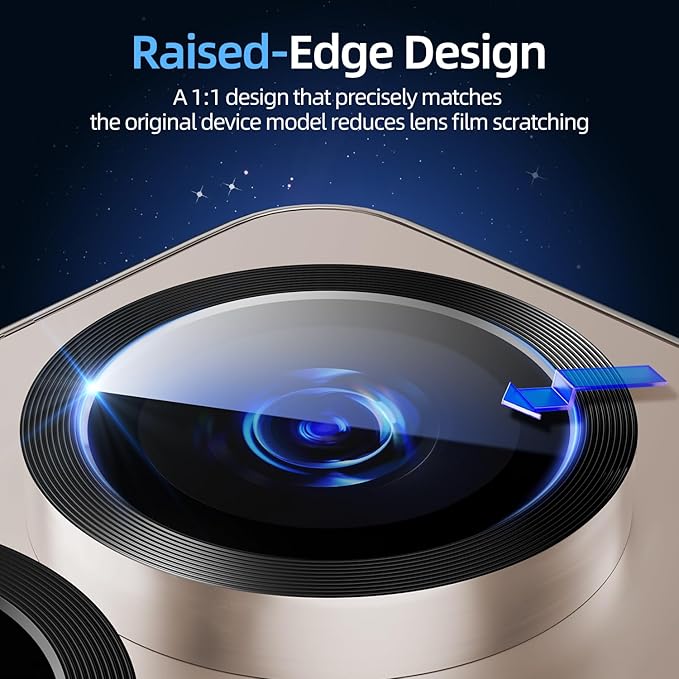 X-it Camera Lens Protector for Samsung S25, 9H Tempered Glass, Independent - Image 5