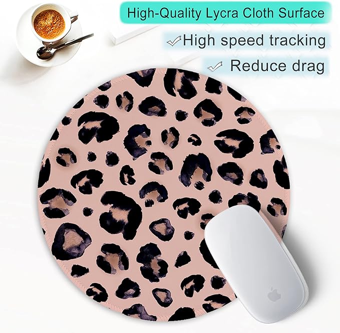 ITNRSIIET Round Mouse Pad with Stitched Edge Premium-Textured Waterproof - Image 6