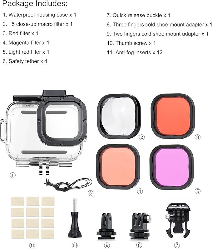 SOONSUN Waterproof Case with Dive Filters - Image 9
