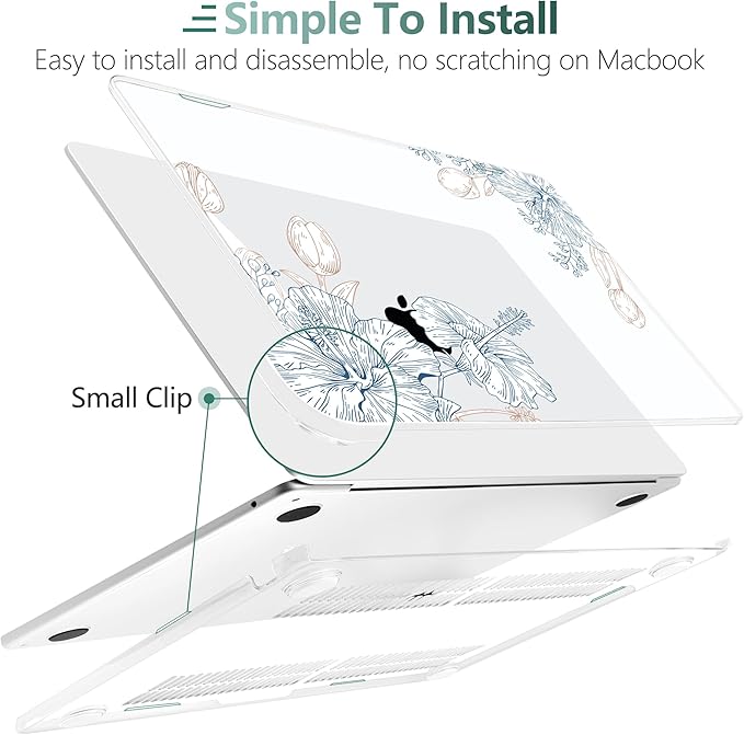 TWOLSKOO Compatible with M4 MacBook Air 13.6 inch Case 2025-2022 Release M4 - Image 3