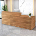 Reception Desk with Counter Modern Checkout Counter with Lockable Drawer by Unknown