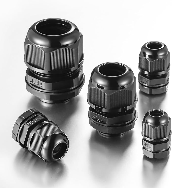 50 PCS 1/2" NPT Nylon Cable Gland Joints - Image 5