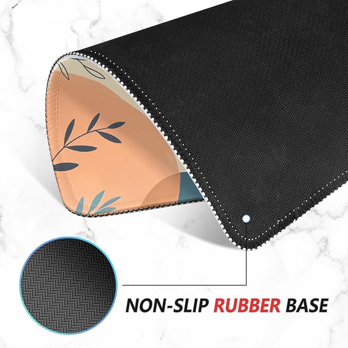 ITNRSIIET Mouse Pad Non-Slip Rubber Base Smooth Surface Stitched Edges - Image 4