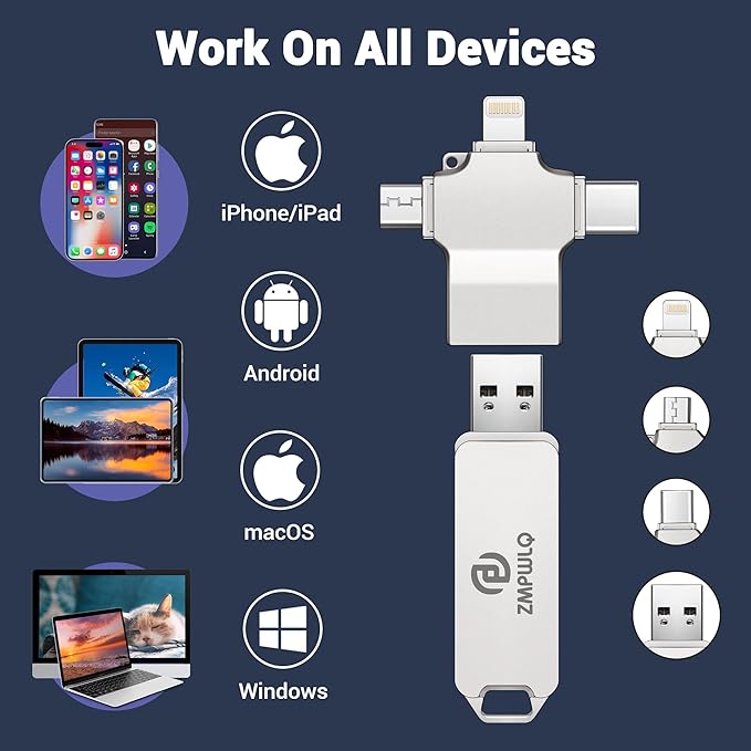 Photo Stick 256GB-Auto-Secure-Backup-USB-Flash-Drive-Saver-Memory-Stick-Photo-Fi - Image 2