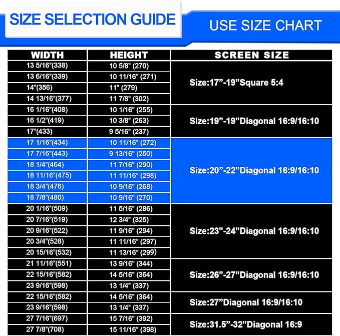 Computer Privacy Screen Filter 22 Hanging Monitor Privacy Screen Protector - Image 6
