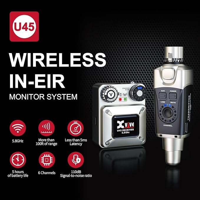 Xvive U45T Wireless in-Ear Monitor System - Image 2