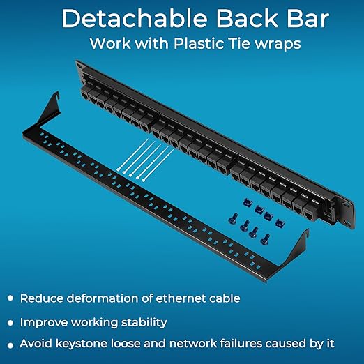 Rapink Patch Panel 24 Port Cat6A - Image 5