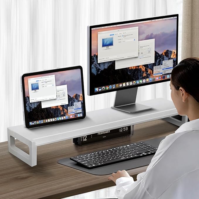Dual Monitor Stand Riser – 36-Inch Computer Monitor Stand - Image 7