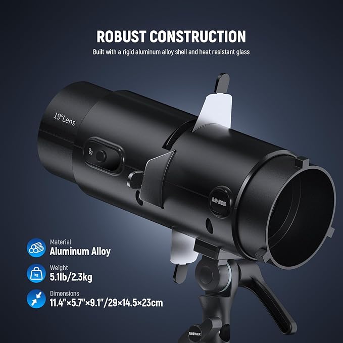 NEEWER LS-300 Spotlight Optical Snoot - Image 8