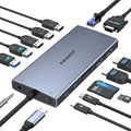 USB C Docking Station Dual Monitor by ABIWAZY