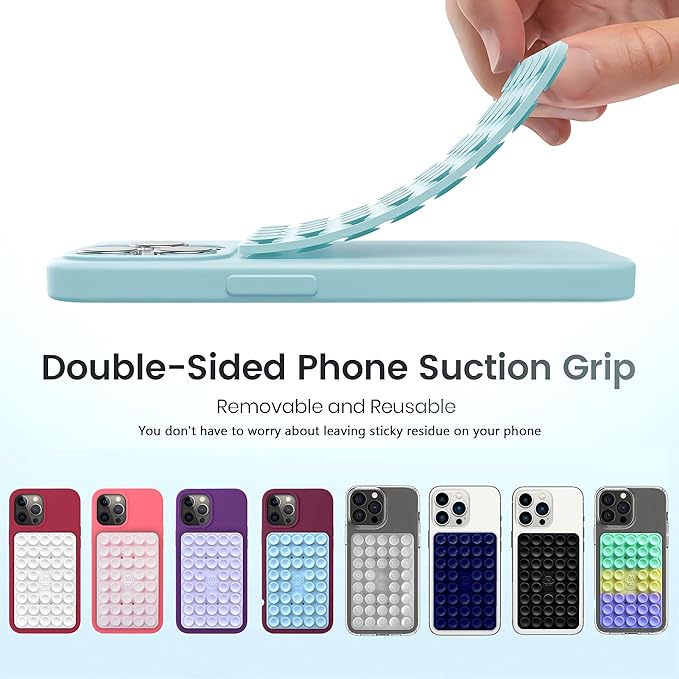 Silicone Double-Sided Suction Phone Grip Detachable Mount - Image 5
