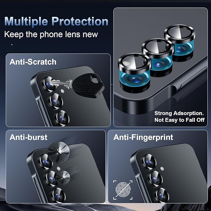 Korecase for Galaxy S25 Ultra Camera Lens Protector, 9H Tempered Metal Glass - Image 4