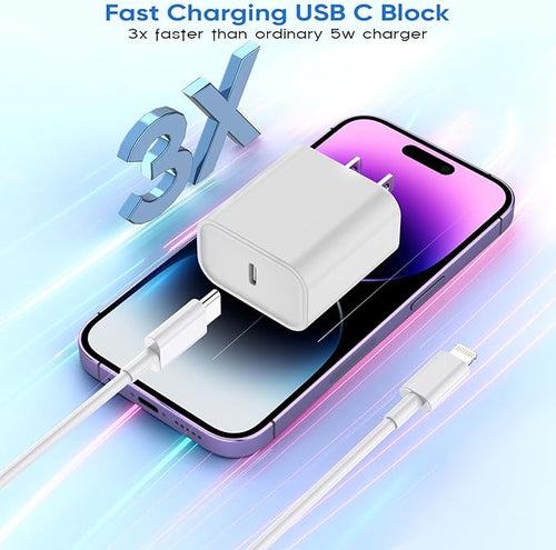 10FT iPhone Fast Charger, 10Foot Extra Long USB C to Lightning Cable PD Fast - Image 2