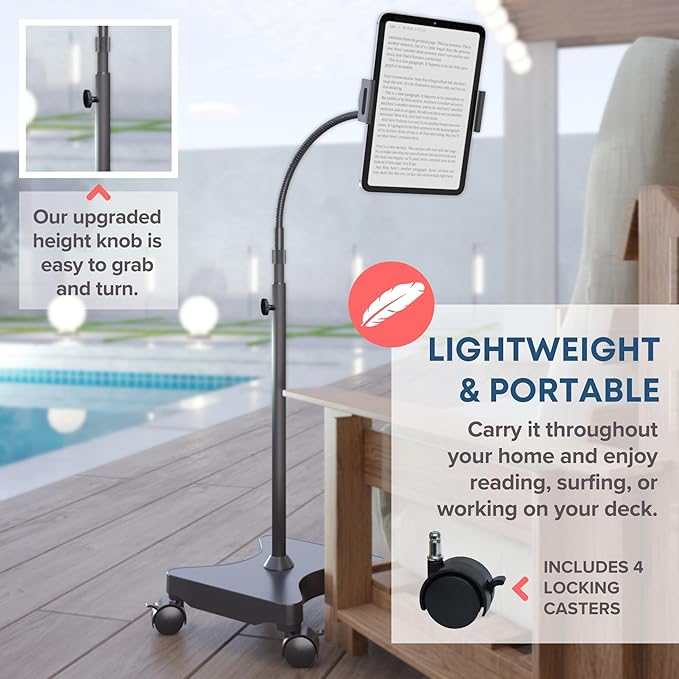 LEVO Adjustable Tablet & Phone Floor Stand - Image 4