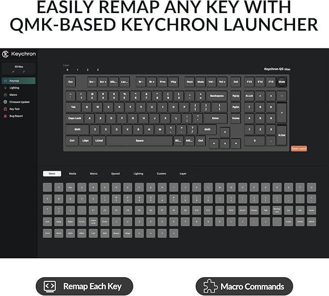 Keychron Q5 Max Wireless Custom Mechanical Keyboard, 2.4 GHz Bluetooth QMK Full - Image 4