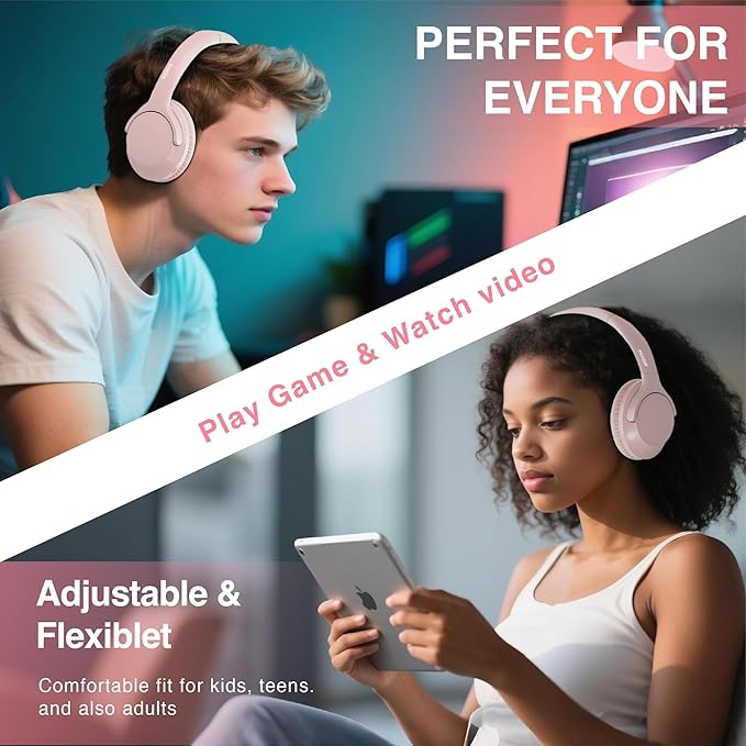 MIDOLA Bluetooth Headphones Over Ear 68H Playtime 6 EQ Wireless Headset - Image 7