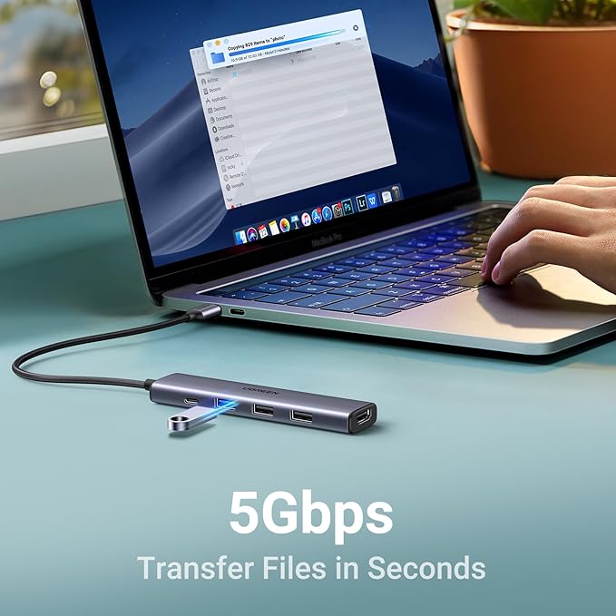 UGREEN Revodok 105 USB C Hub 5 in 1 Multiport Adapter 4K HDMI, 100W Power - Image 9