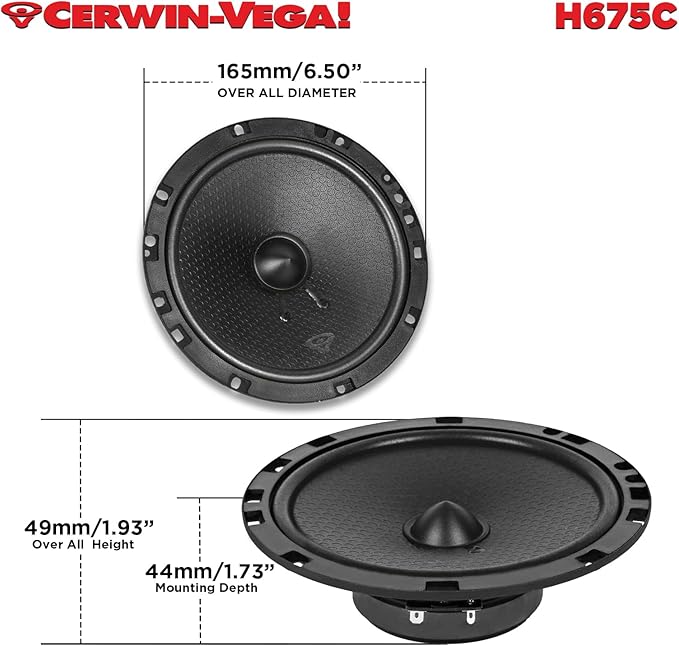 CERWIN-VEGA! HED 2025 Edition – 6.75” 2-Way Coaxial Full Range Speaker System - Image 4