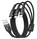 Multi Charging Cable 2Pack 6FT, 3 in 1 Charger Cable Braided Universal Phone by UYOUNG