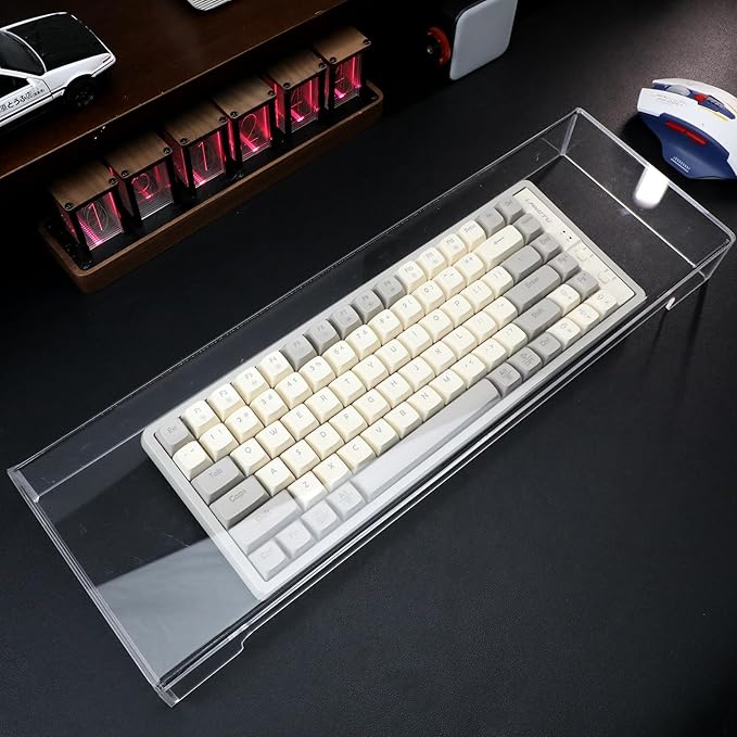 Tofficu Keyboard Cover Acrylic Covers Dust: Clear Computer Keyboard Cover - Image 4