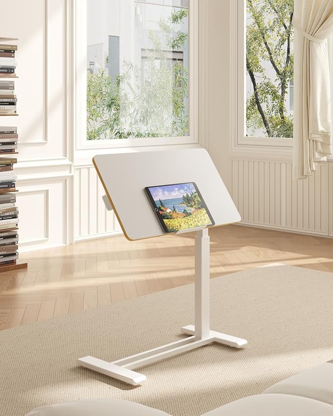 FLEXISPOT H7 PRO Mobile Standing Desk Adjustable Overbed Table Pneumatic - Image 8