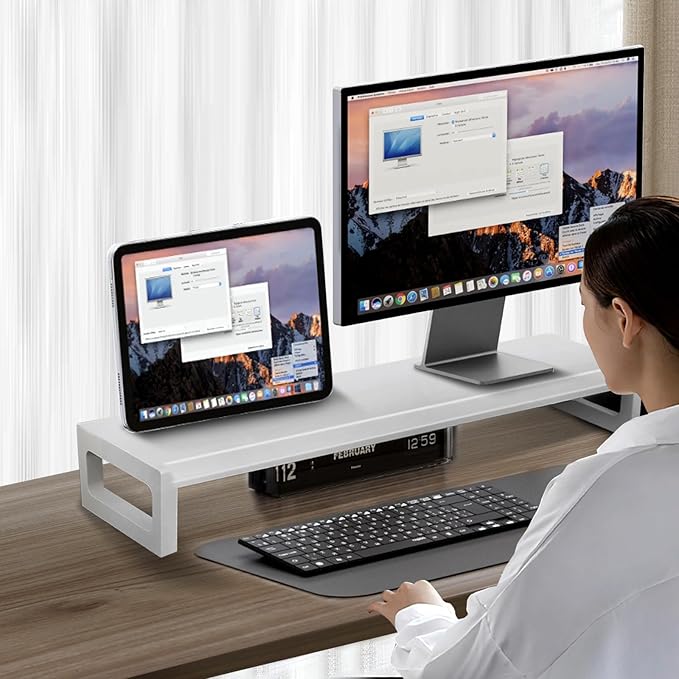 Dual Monitor Stand Riser – 28-Inch Computer Monitor Stand - Image 7