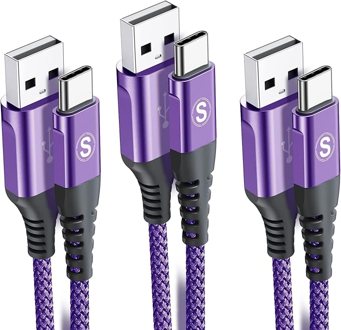 sweguard USB Type C Charger Cable iPhone 16 Charger Nylon Braided Cord by Sweguard